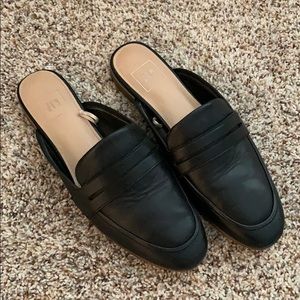 Gap Black Leather Mules